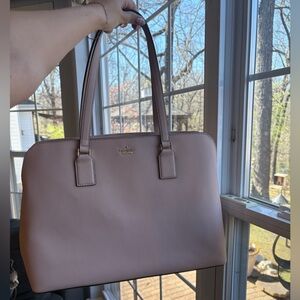 kate spade cameron street marybeth blush leather Saffiano tote bag purse
